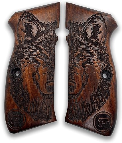 Miniatura 13 de para empuñaduras CZ-75 / empuñaduras CZ85 / 75B CZ 75 / SP-01 75B CZ 75/85 Tamaño completo Hechas a mano de madera de nogal