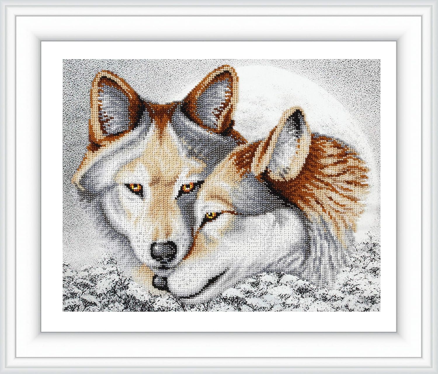 "Lifelong Love"; Bead Embroidery kit; Beaded Cross Stitch; Contemporary Embroidery; 100% Glass Seed Beads Preciosa; Needlepoint; Handcraft; Tapestry kit; Needle Arts; Decor