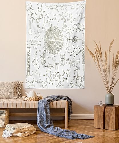 Miniatura 8 de Ambesonne Tapiz con texto en inglés, las sonrisas siempre están de moda en estilo de escritura a mano en acuarela, arte para colgar en la pared para