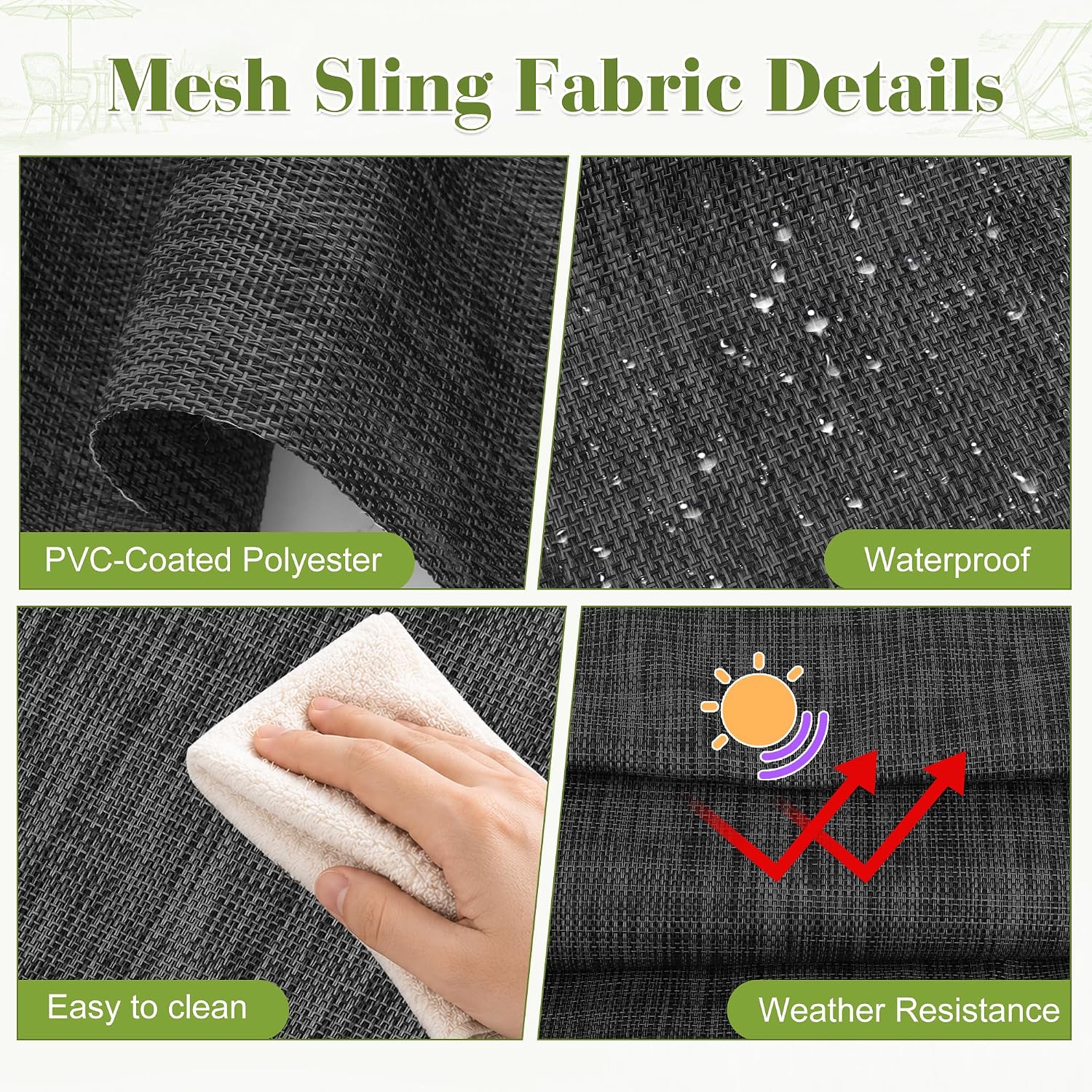 Vinyl Woven Mesh Sling Fabric 1.83M x 1.5 M image 3