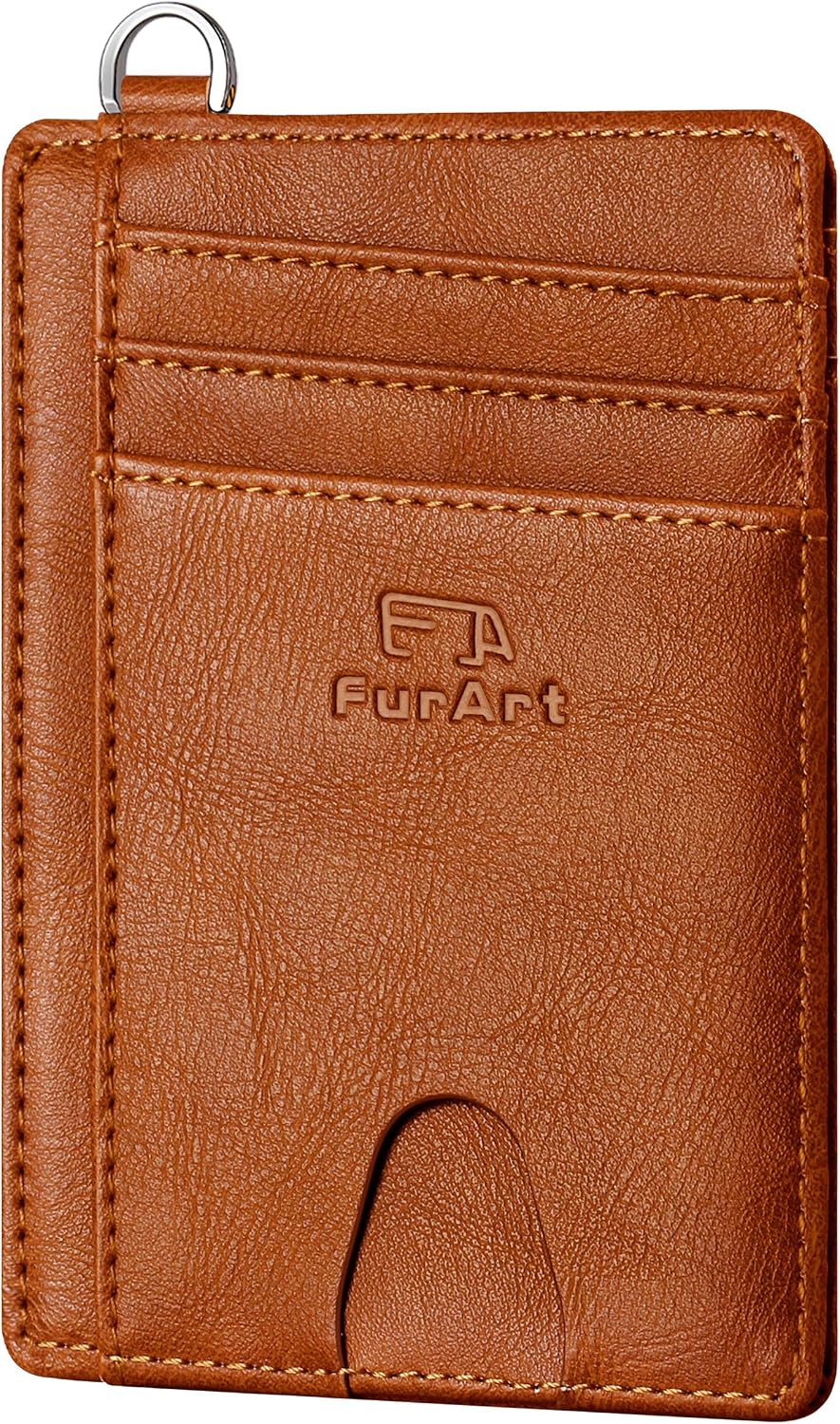 FurArt Slim Minimalist Wallet,Credit Card Holder,Front Pocket Wallets
