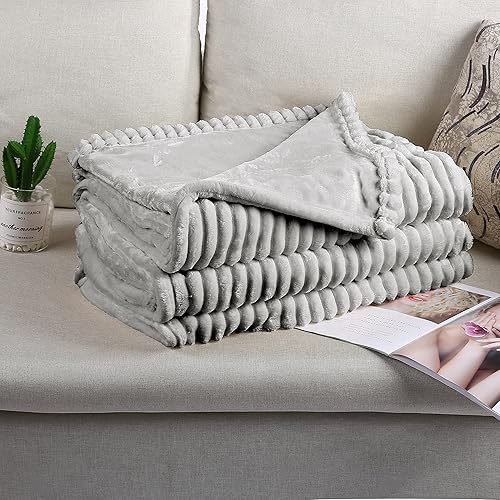 Miniatura 6 de DUODUO Manta térmica eléctrica tamaño Queen de 84 x 90 pulgadas con controles duales, tela de franela sedosa reversible y acogedora con costillas,