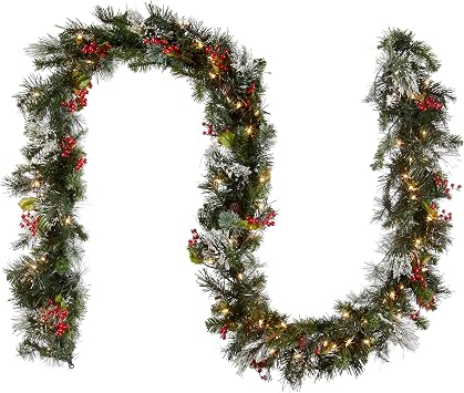 National Tree Company Wintry Berry Garland - Thumbnail 3