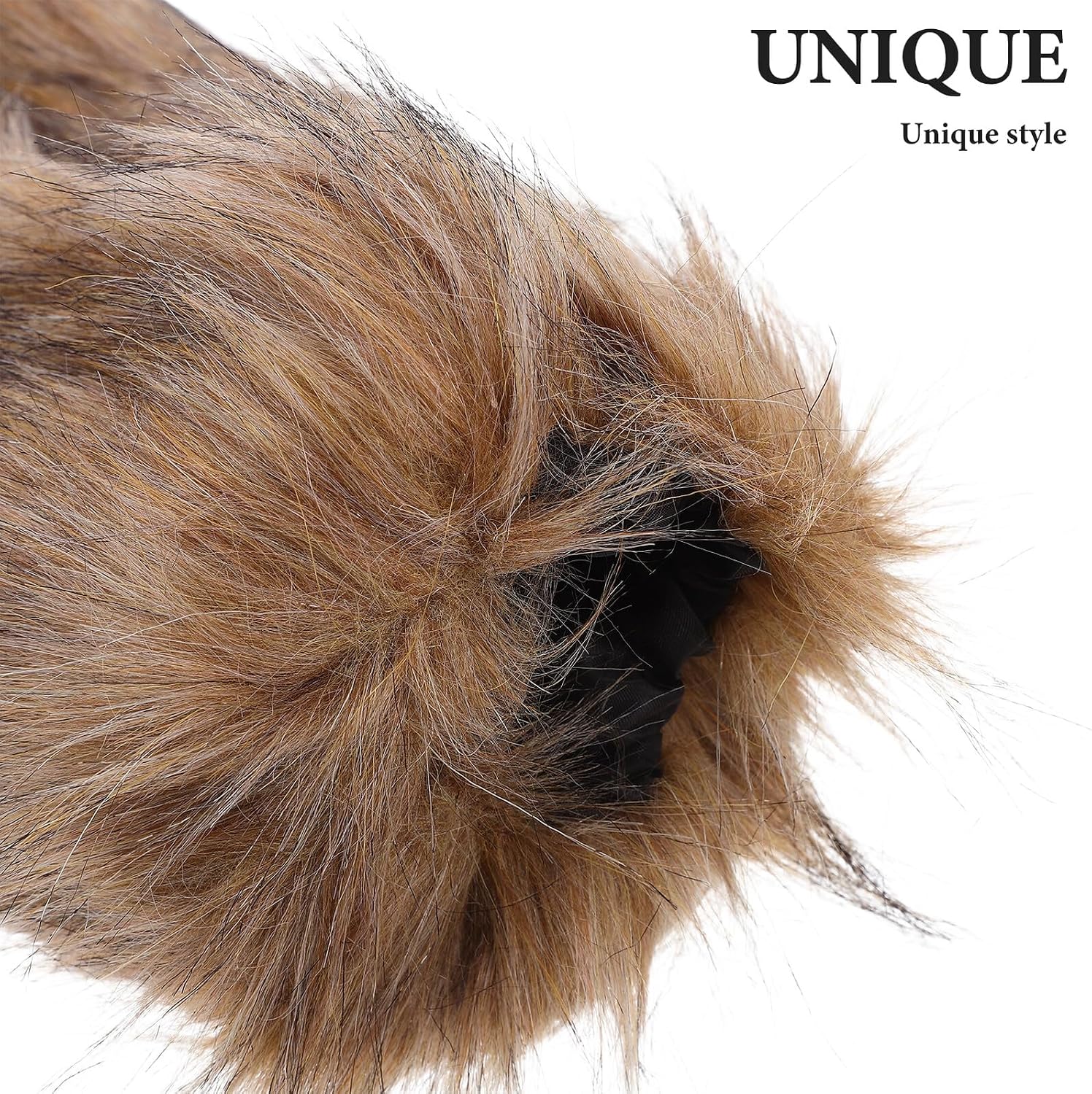 Holibanna Viking Faux Fur Leg Warmers Fluffy Boot Covers with Strap for Women and Men Cosplay Costume Accessories Winter Party 40cm Grass Green 750g