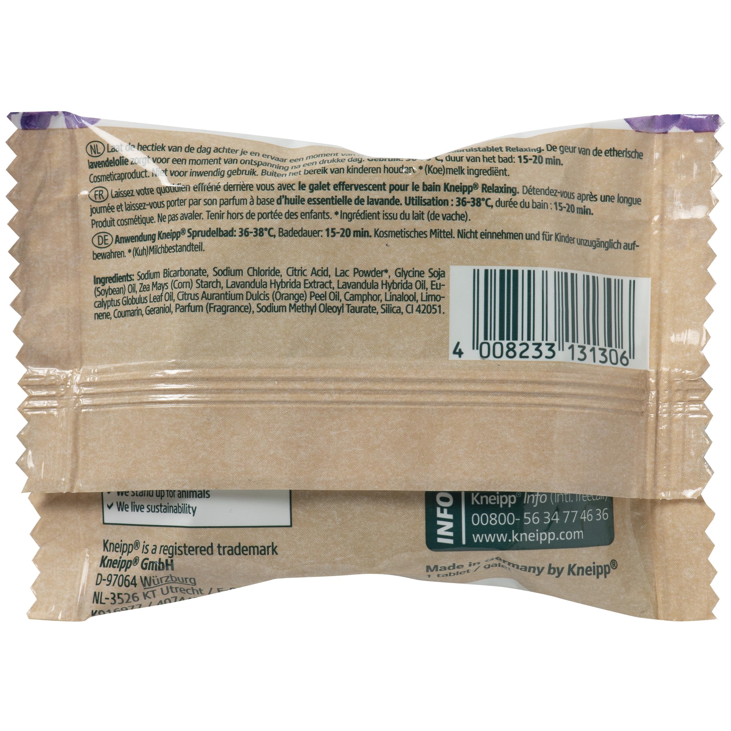 Kneipp Relajación Tablet de Baño Lavanda