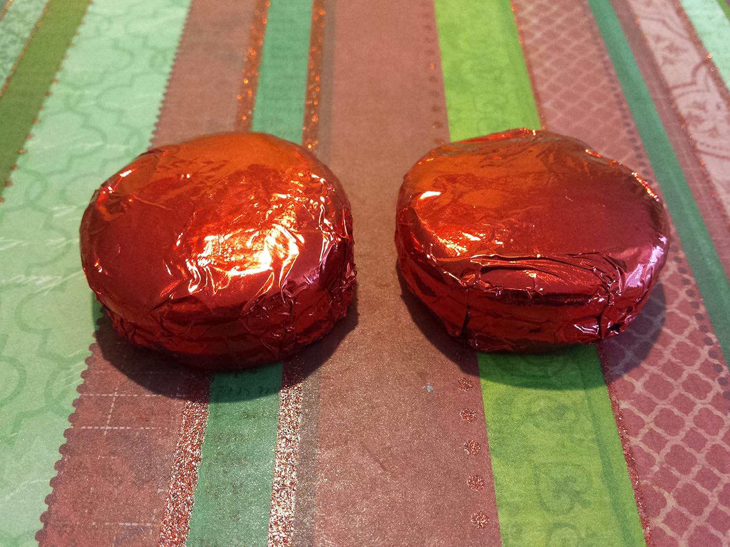 Chocolate Covered Cookies 100 Pieces RED Foil