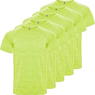 Pack 5 Camisetas Técnicas Austin Manga Corta Unisex Tejido Técnico Transpirable, Camisetas Manga Corta Hombre, Camiseta Deporte Hombre, Camisetas Gimnasio Hombre, Gym Running Crossfit