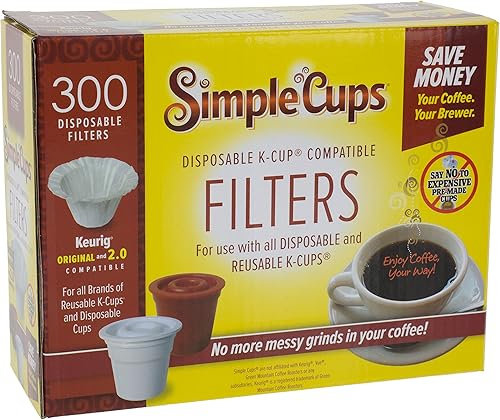 Miniatura 12 de Filtros desechables para uso en cafeteras Keurig® (paquete de 50) - Tazas simples - Usa tu propio café