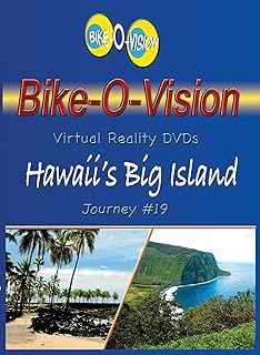 Bike-O-Vision - Virtual Cycling Adventure - Hawaii's Big Island - Perfect for Indoor Cycling and Treadmill Workouts - Cardio Fitness Scenery Video (Fullscreen DVD #19)