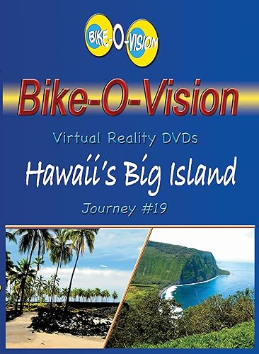 Bike-O-Vision - Virtual Cycling Adventure - Hawaii's Big Island - Perfect for Indoor Cycling and Treadmill Workouts - Cardio Fitness Scenery Video