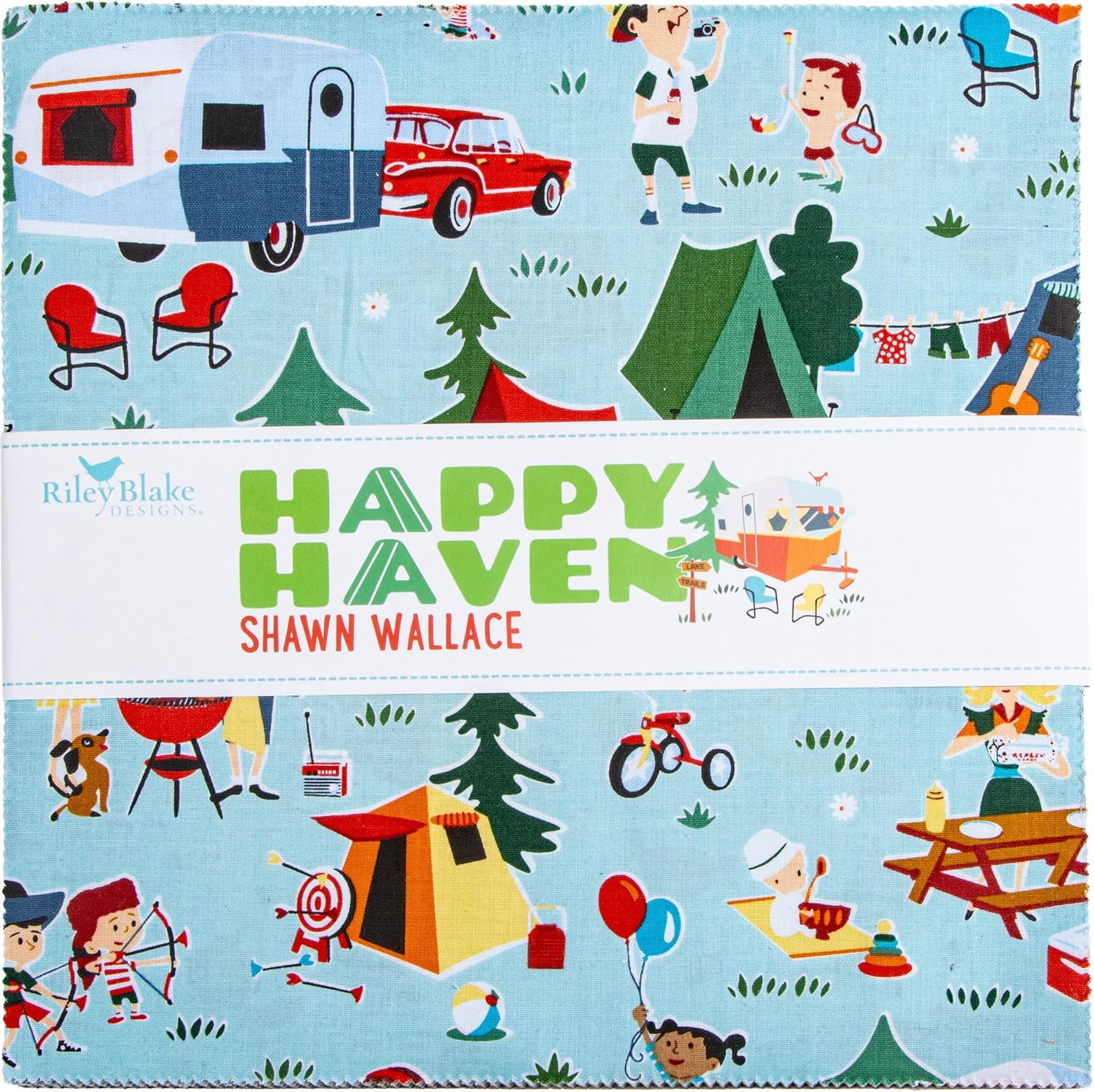 Shawn Wallace Happy Haven 10" Stacker 42 10-inch Squares Layer Cake Riley Blake Designs 10-17620-42