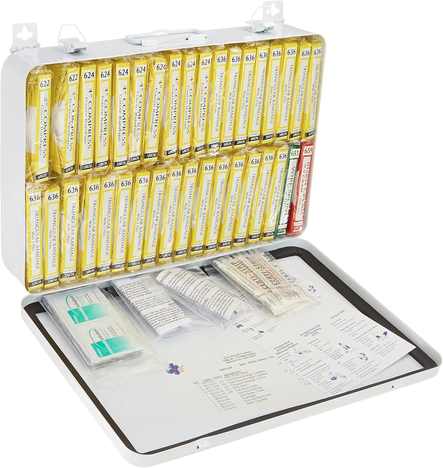 Certified Safety K202-620 36M MSHA Miners First Aid Kit in Metal - - 
