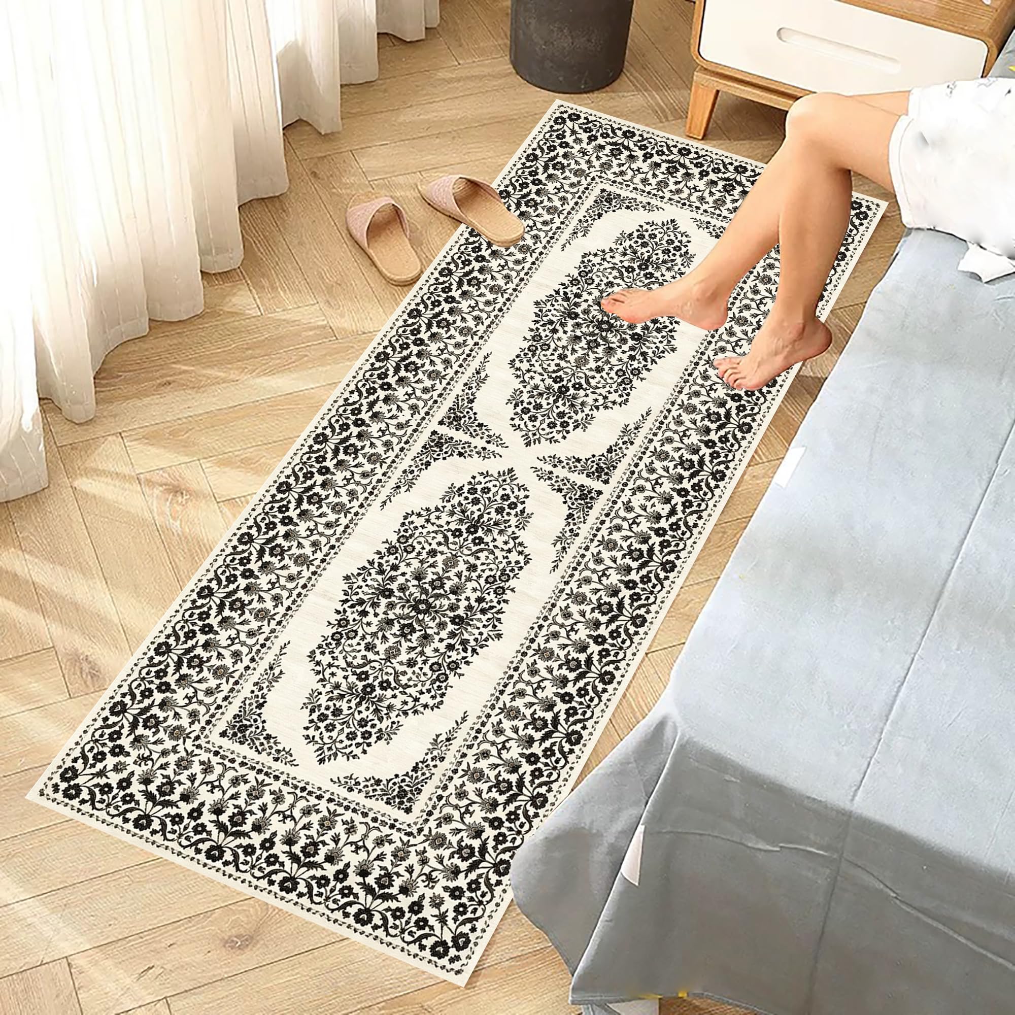 Dywan do przedpokoju antypoślizgowy zmywalny chłonny dywan kuchenny długi korytarz 50 x 450 cm dywan wejście do salonu dywaniki do sypialni wejścia wycieraczka do kuchni sypialni