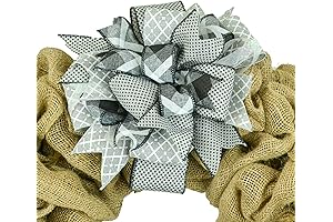 Lantern Wreath Bow - Burlaps Accents for Pre-made Wreaths