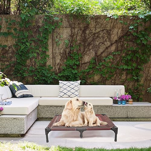 Miniatura 8 de suddus Cama elevada para perro impermeable al aire libre, cama elevada portátil para perro, cama para perro fuera del suelo, cama para perro, fácil