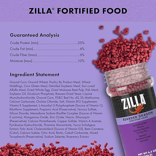 Miniatura 6 de Zilla Barbudo Dragon - Pellets de alimentos extruidos 6.5 onzas