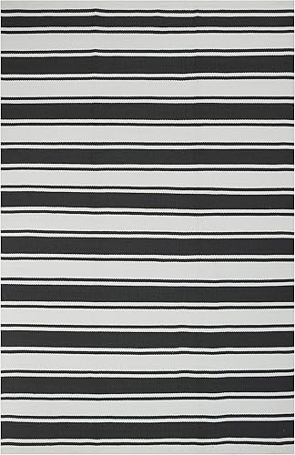 Fab Hábitat Alfombra para exteriores o interiores, tejido a mano suave bajo los pies, hecha de botellas de plástico recicladas, resistente a las