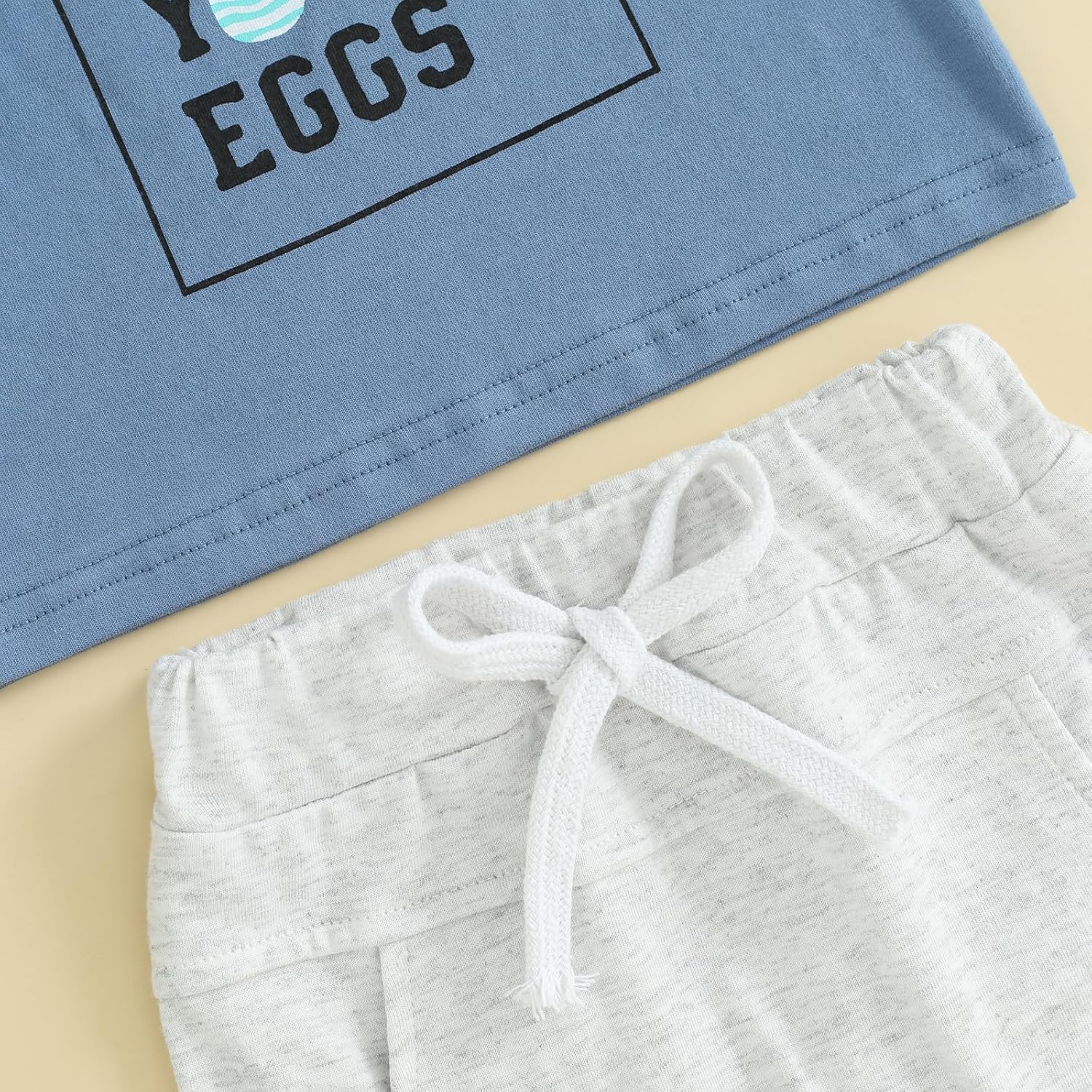 Kayotuas Baby Boy Easter Outfit Mr Steal Your Eggs Shirt Top and Shorts Set Cute Toddler Easter Clothes 0 3 6 9 12 18M 2T 3T - Image 8