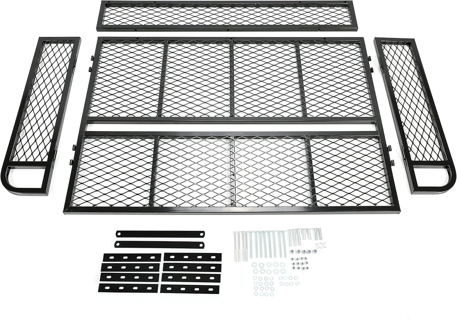 HECASA Universal Rear Cargo Basket Compatible with ATV Storage Rack Cargo Carrier Steel