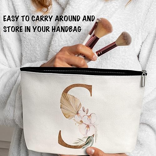 Miniatura 4 de Bolsa de maquillaje personalizada A-Z, Con color, Letra S