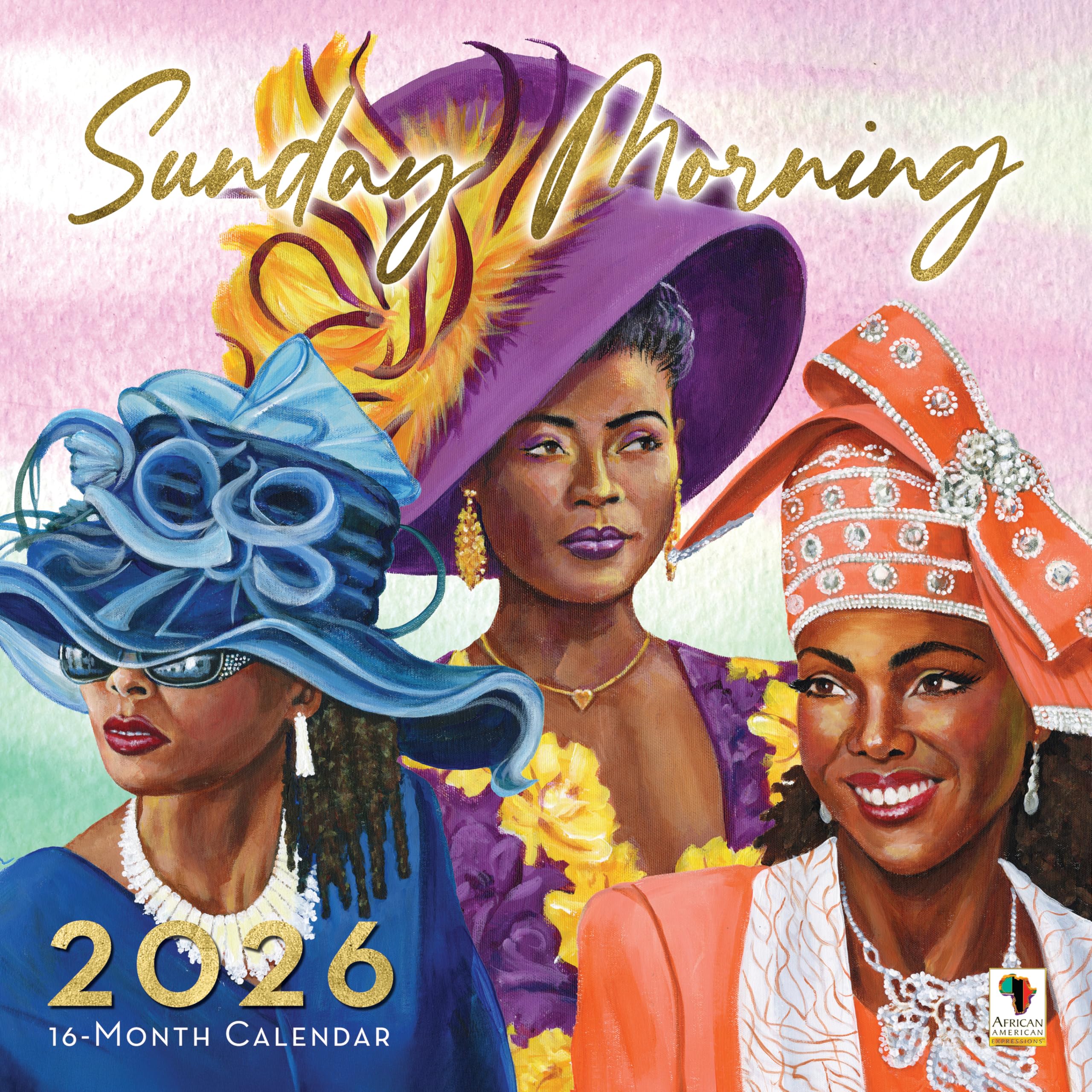 African American Expressions 2026 Wall Calendars - Monthly Calendars Celebrating Black Culture & History - 12x12 Hanging Calendar - 16 Months (Sunday Morning)