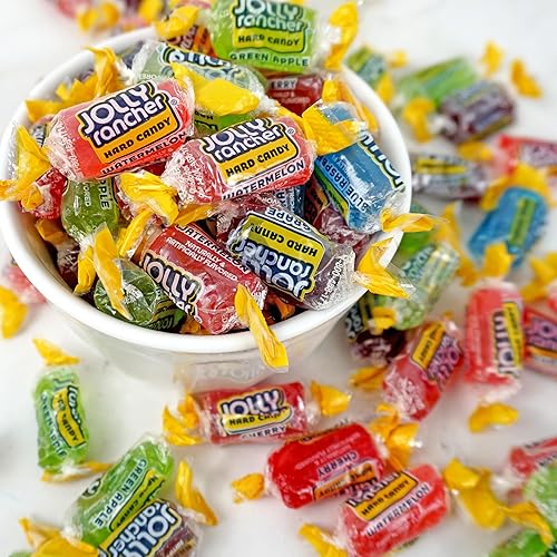 Miniatura 4 de Jolly Ranchers - Caramelos surtidos con sabor a frutas, bolsa a granel de 1 libra (aproximadamente 75 piezas), dulces duros envueltos