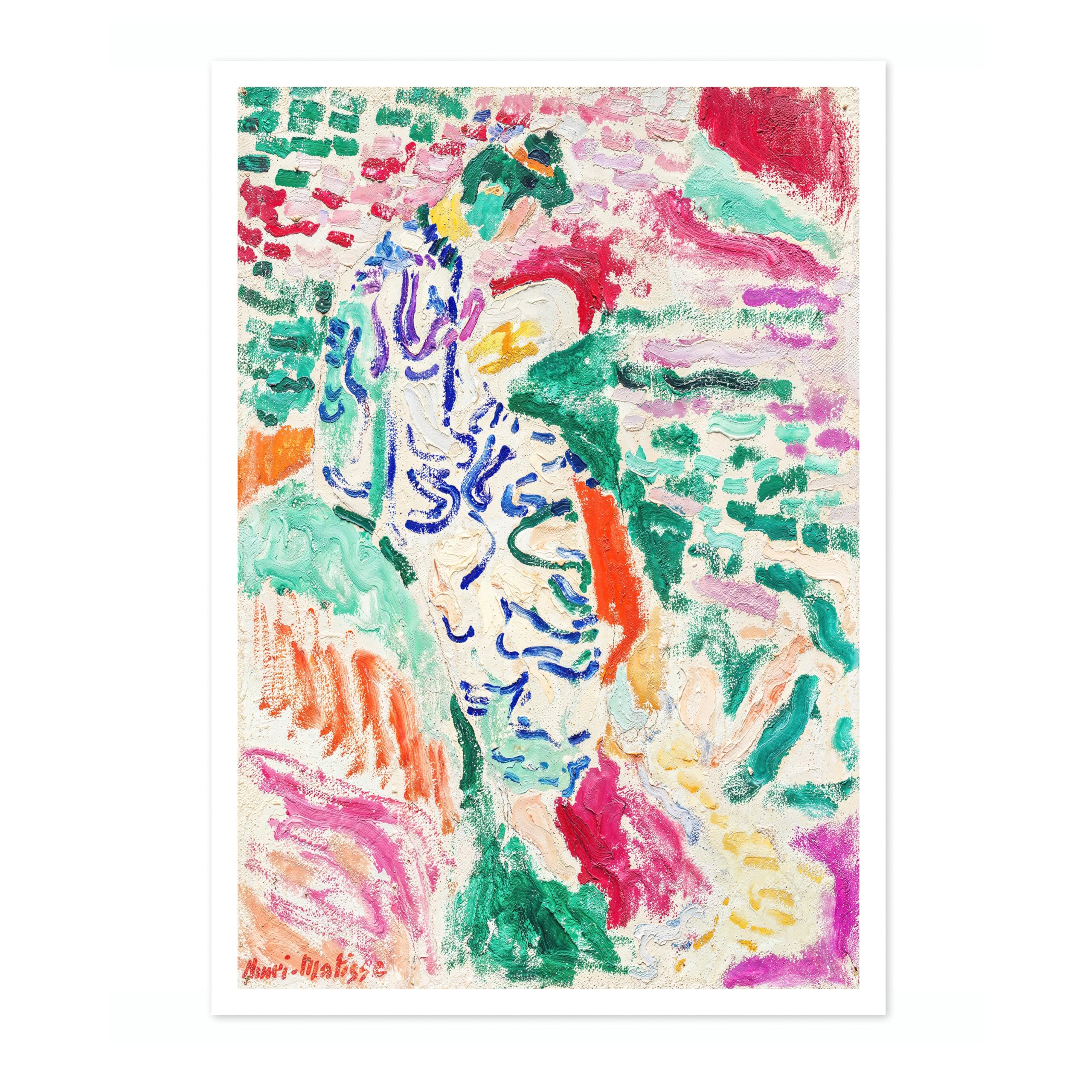 Woman Beside The Water Henri Matisse Poster. Classic Art Painting Print, Art Exhibition Neutral Wall Art, Modern Minimalist Home Decor Picture, Archival Matte, A4 (Print Only) - 29.7x21cm — image 1