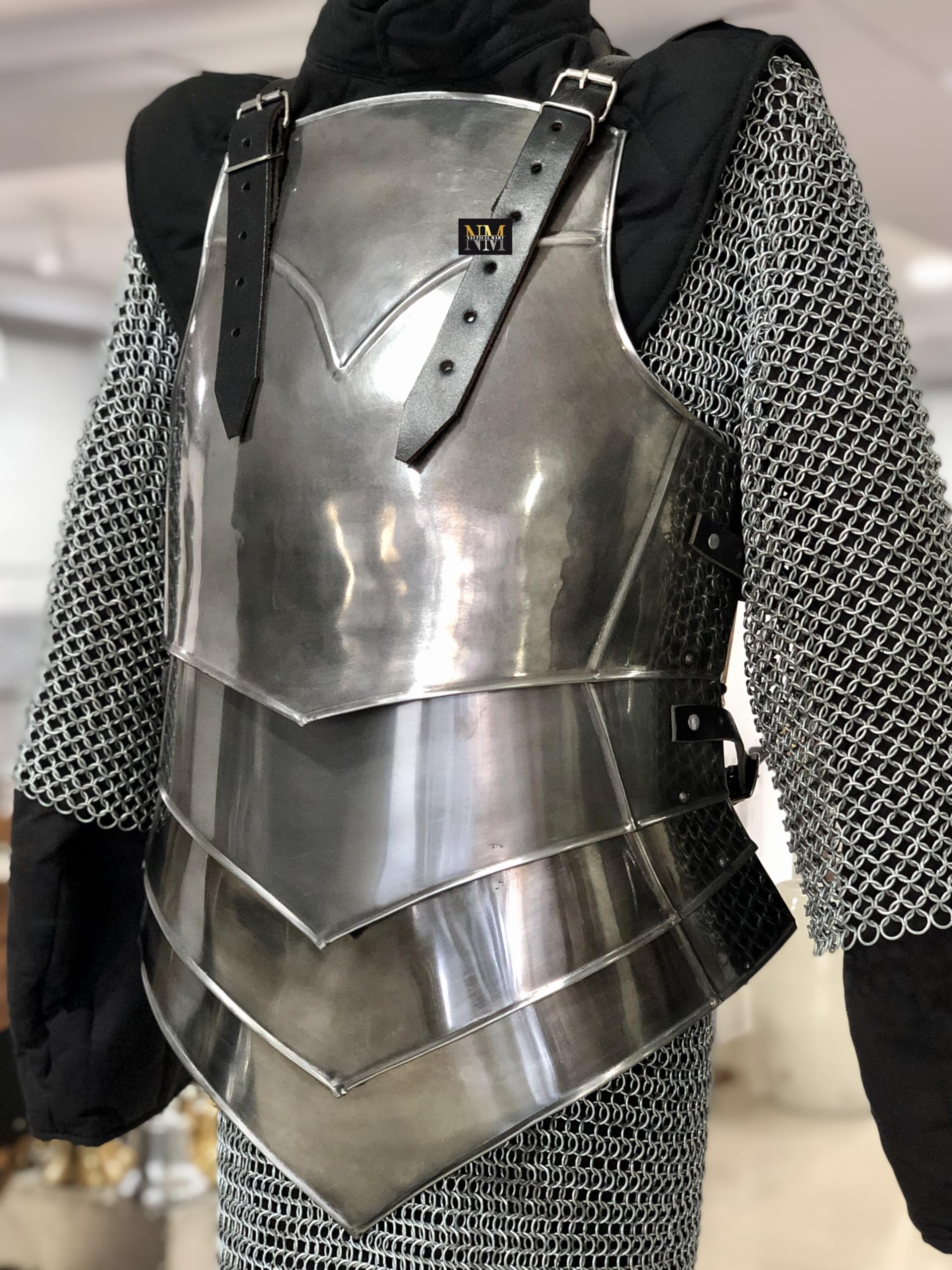 NauticalMart Metal Armor Lady Breastplate for LARP Women Armor Halloween Costume