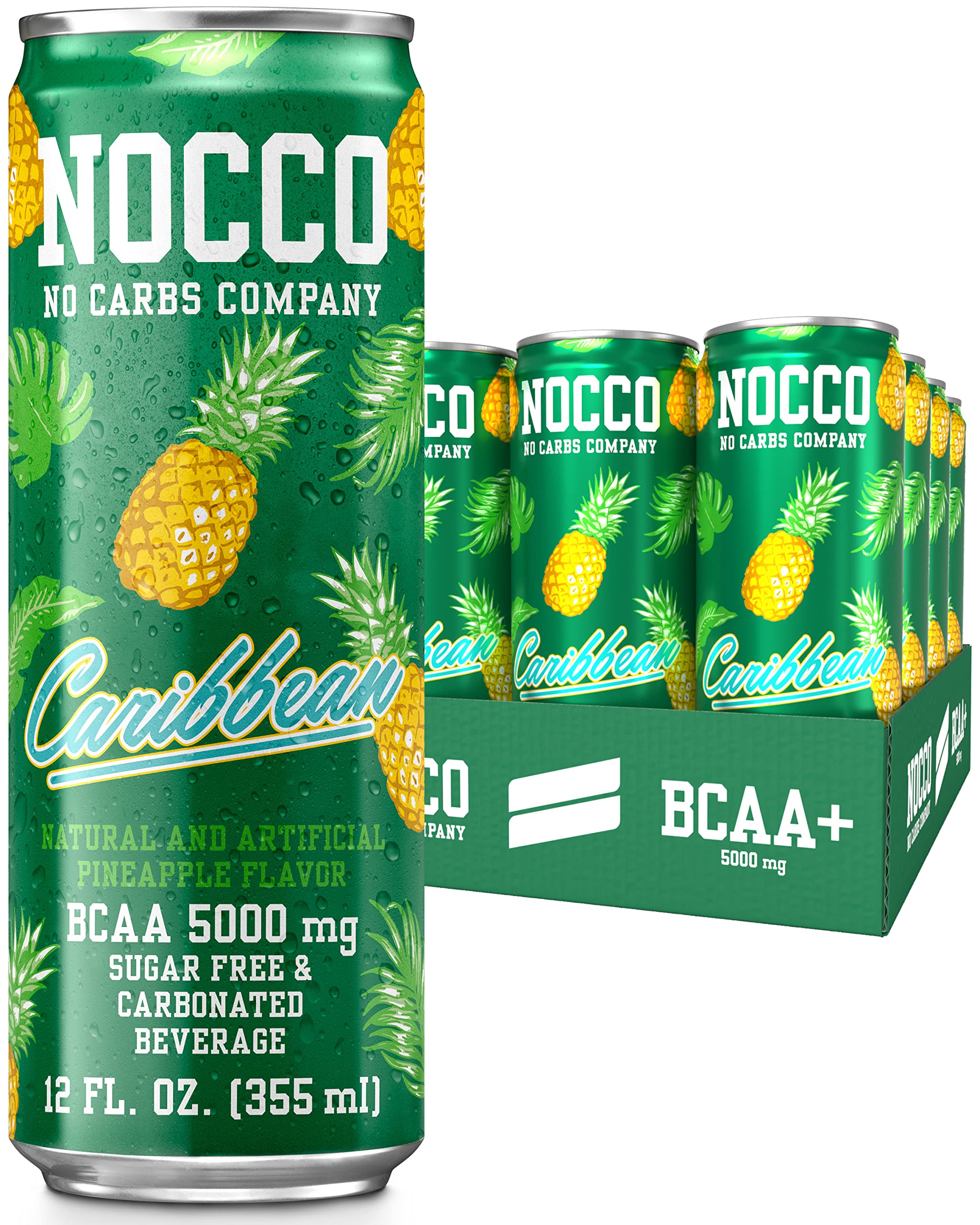 Buy NOCCO BCAA Drink Caribbean Caffeine Free 12 Fl Oz (Pack of 12