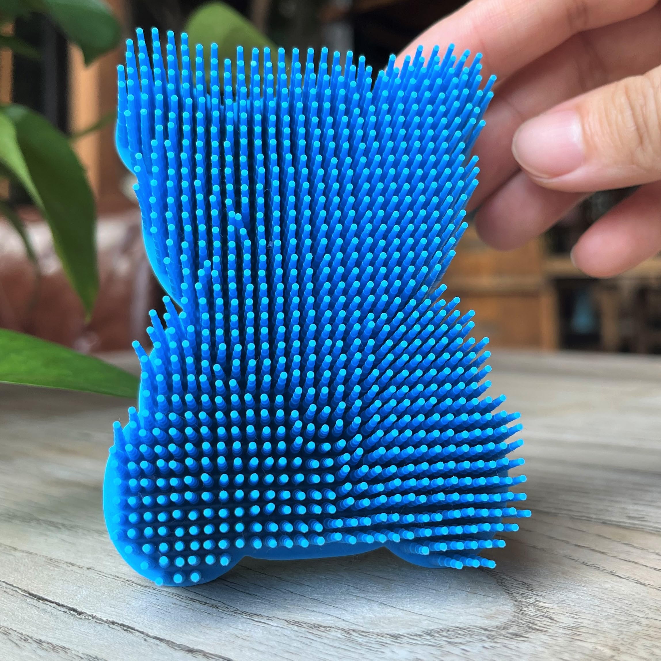 Premium Sensory Brush for Kids or Autism,Soft Silicone Body Scrubber,2 in 1 Sensory Room Occupational Therapy Brushes,Silicone Loofah,Pet Shower Brush Bath Brush Shampoo Brush - Image 4