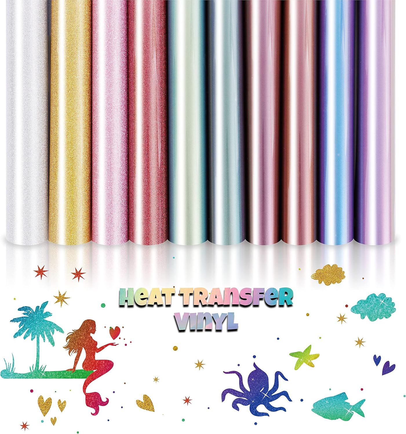 moinkerin 20 Stücke Vinylfolie Plotter 30.5X14cm Plotterfolie