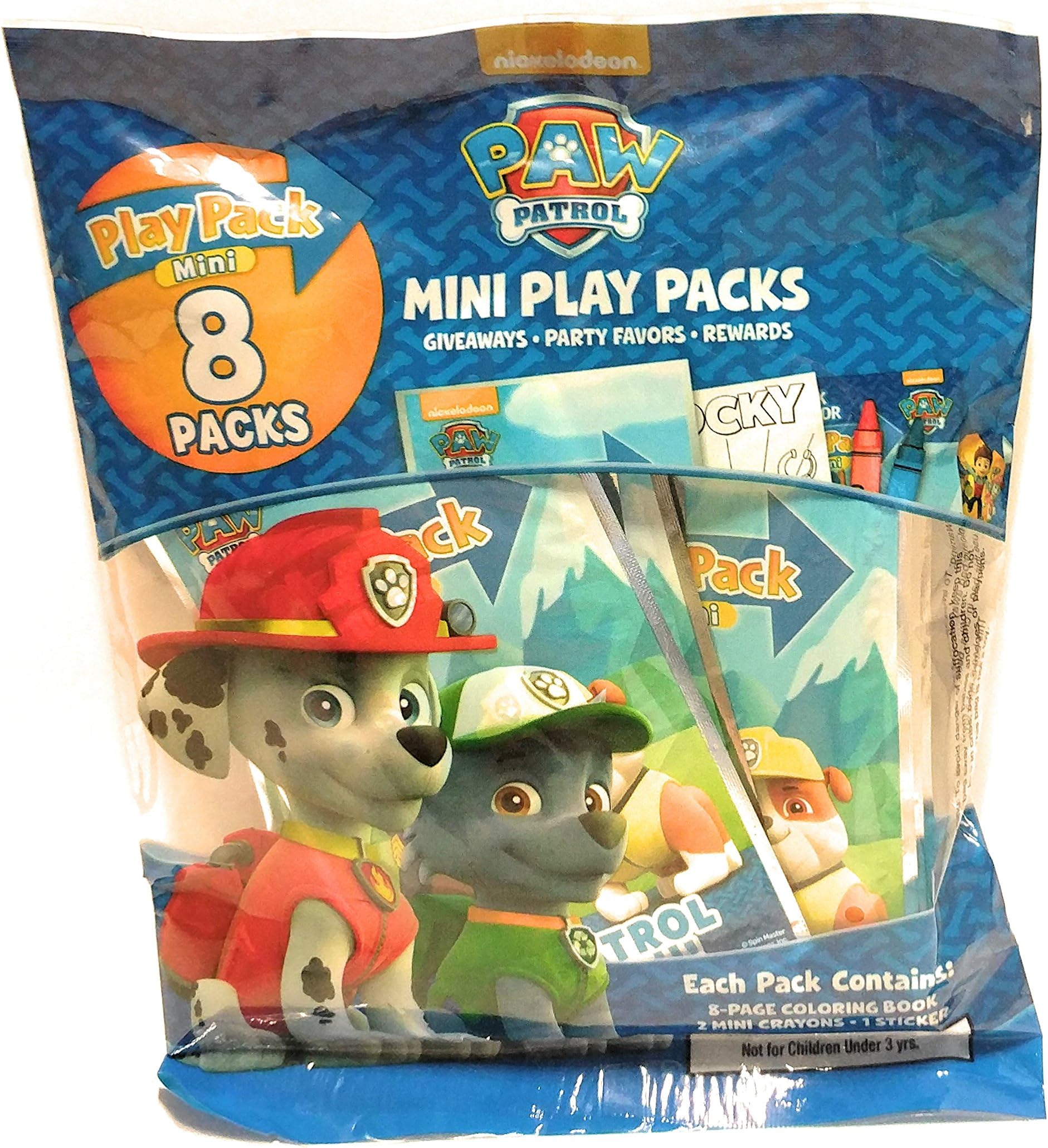 Paw Patrol Mini Play Packs - Party Favors