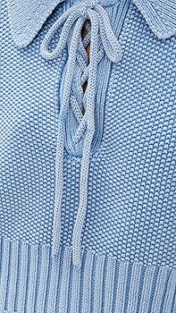 Splendid Women's Roxie Lace Up Sweater, Steel Blue Marl, XS at