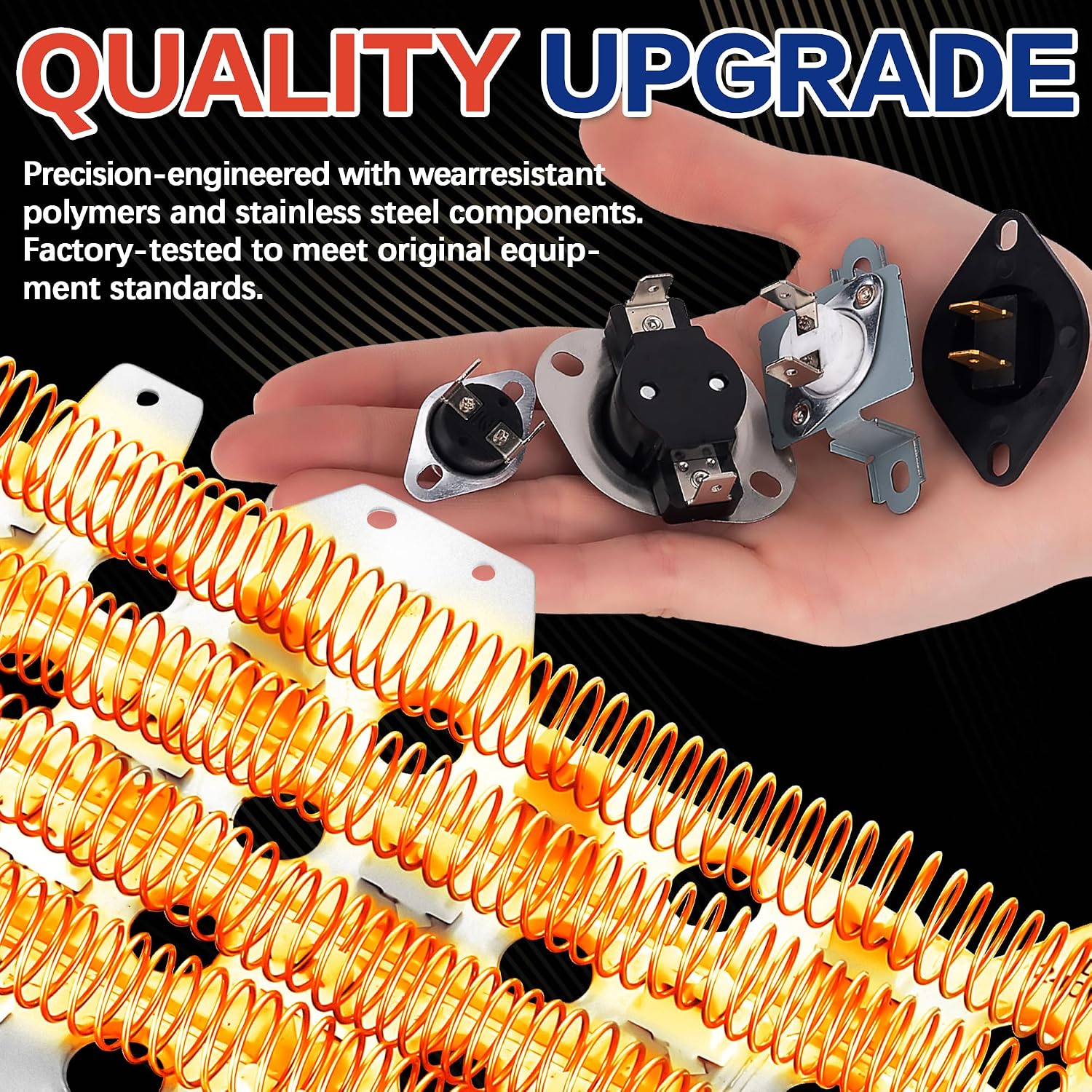 DVE45R6300V/A3 DVE52M7750V/A3 Dryer Heating Element Kit Fit for Sam/sung DV42H5600EP/A3 DV50K8600EV/A3 DV50K7500EV/A3 DVE45M5500W/A3 DVE45T6200W/A3 DVE45R6300W/A3 DVE45R6300C/A3 DVE45M5500Z/A3