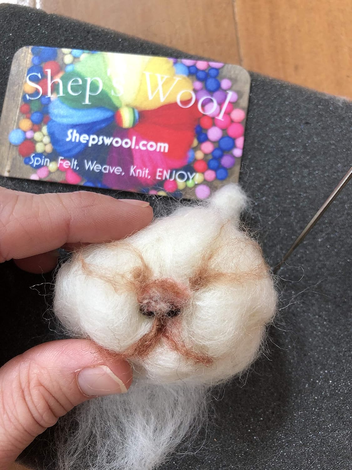 Wool Roving 1 lb Shep's Wool Soft Merino Wool for Spinning, Hand Spinning, Wool for Felting, Wool Top Roving Spinning, (1lb) Needle Felting Wool, Wool Roving, White Wool Roving
