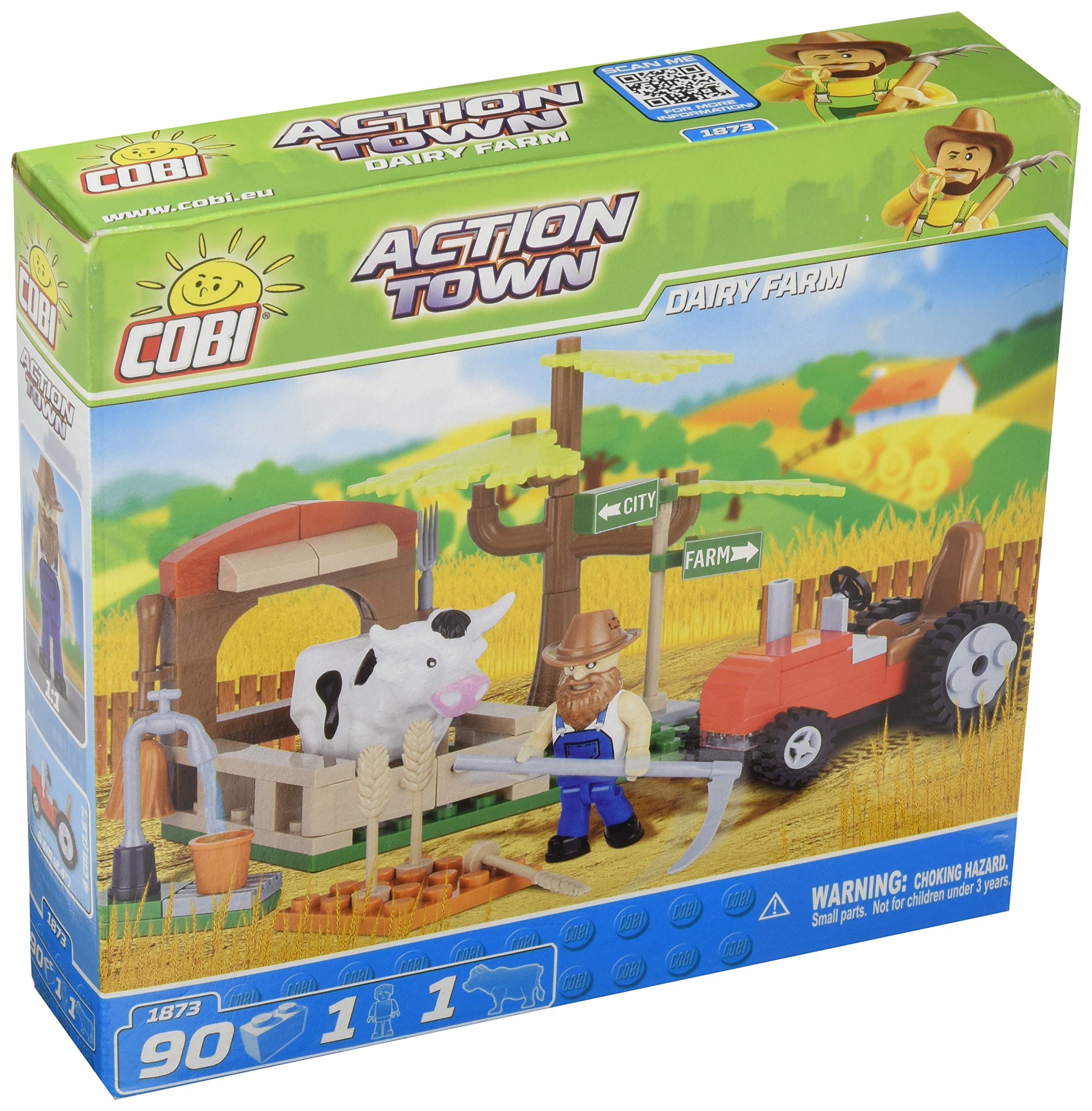 Cobi 1867 – Set Costruzioni Fattoria Con Fienile, 350 Pezzi, Per Bambini, Rosso