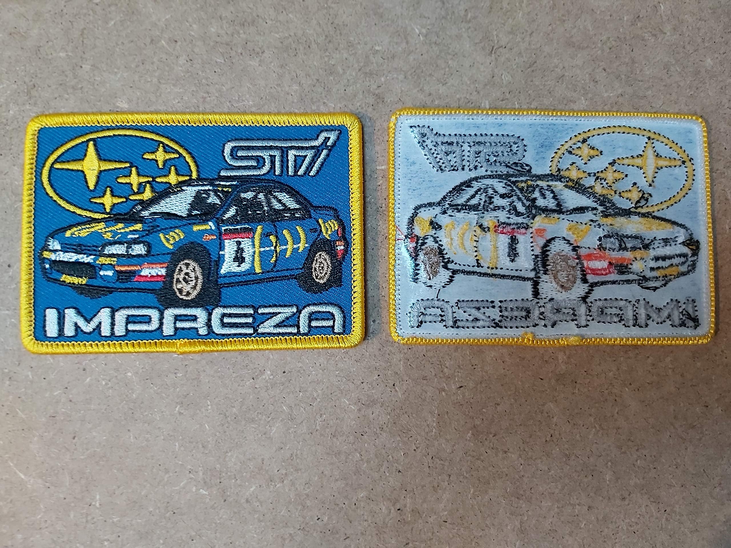 BLUE HAWAI E013 Exclusive Iron-On Patch 9 x 6.5 cm/Subaru Impresa