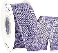 Vista 13 de Ribbli Arpillera con alambre de arpillera, 1-1/2 pulgadas x 10 yardas, plata