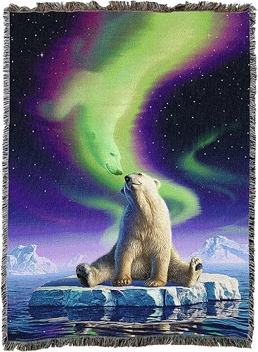 Miniatura 4 de Pure Country Weavers Jerry LoFaro - Manta de oso polar  Bonito tapiz de regalo divertido tejido de algodón, fabricado en los Estados Unidos (72 x 54