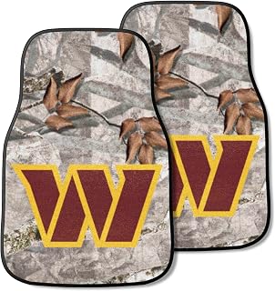 FANMATS 25519 Washington Commanders 2-pc Carpet Car Mat Set