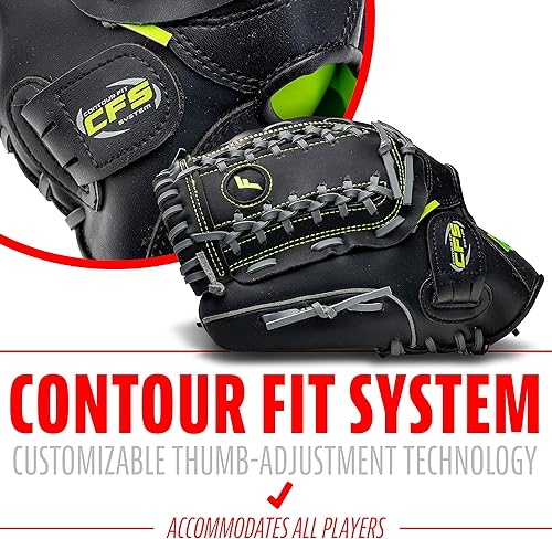 Vista 161 de Franklin Sports Field Master Baseball + Softball Glove - Field Master Adult + Youth Baseball + Softball Mitt - Men's + Women's Gloves - Right Hand