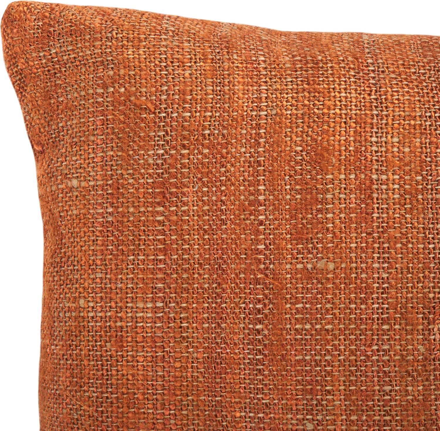SAFAVIEH Home Collection Rowe Rust 12 x 20-inch Decorative Accent Throw Pillow with Insert