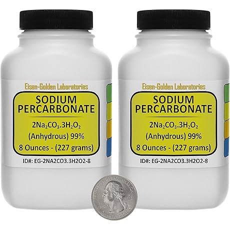ACS-Grade Sodium Percarbonate [2Na2CO3.3H2O2] Enhanced Laundry Detergent with Stain Removal Qualities -...
