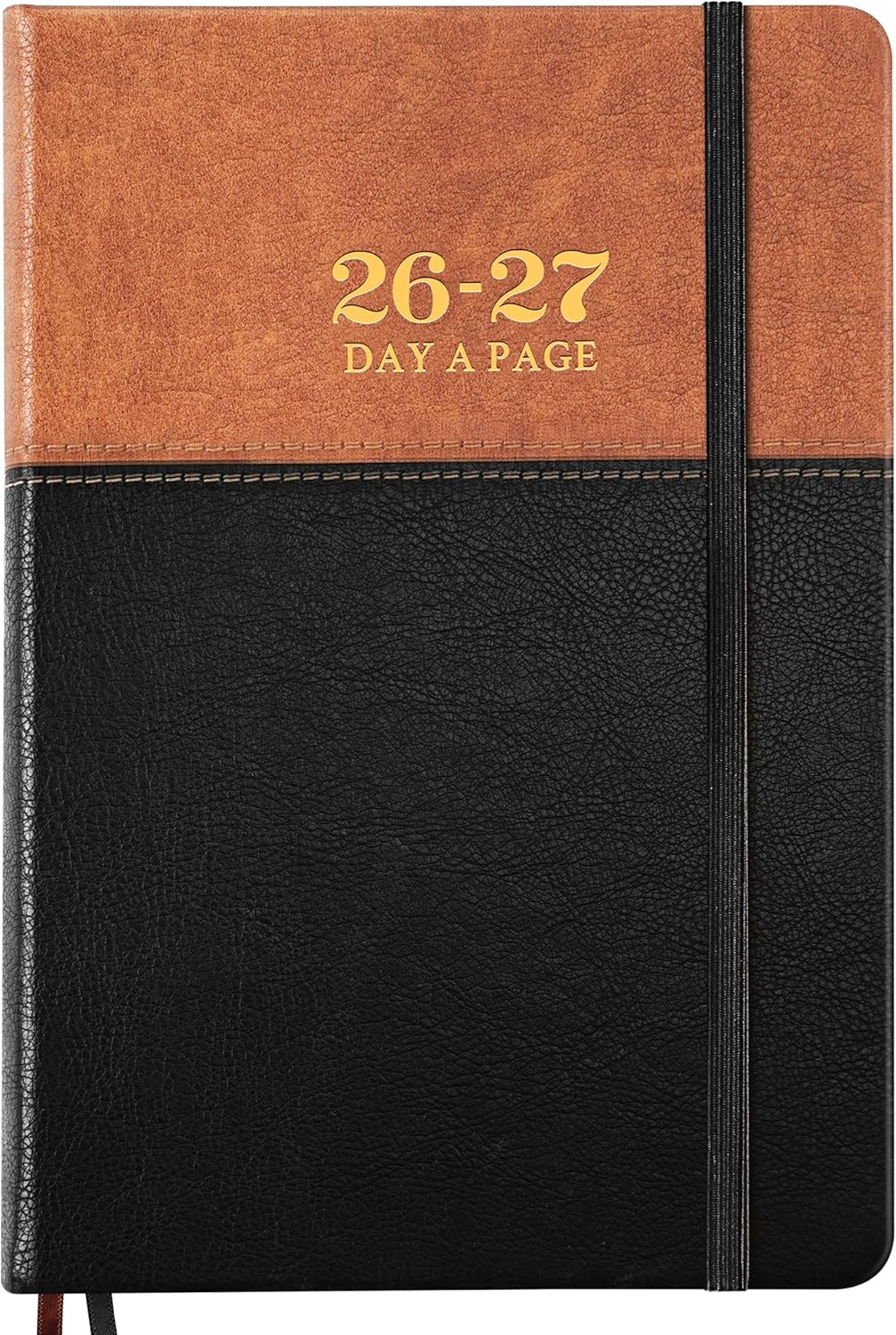 Lemome 2026-2027 Daily Diary Planner Hardcover A5 Brown