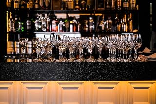 10ftx8ft Vintage Bar Backdrop Bar Counter Red Wine Glasses Pub Night Photo Background Whisky Wine Bottles Alcohol Drinks Bokeh Background Wallpaper for Bar Theme Party Decor Photo Props