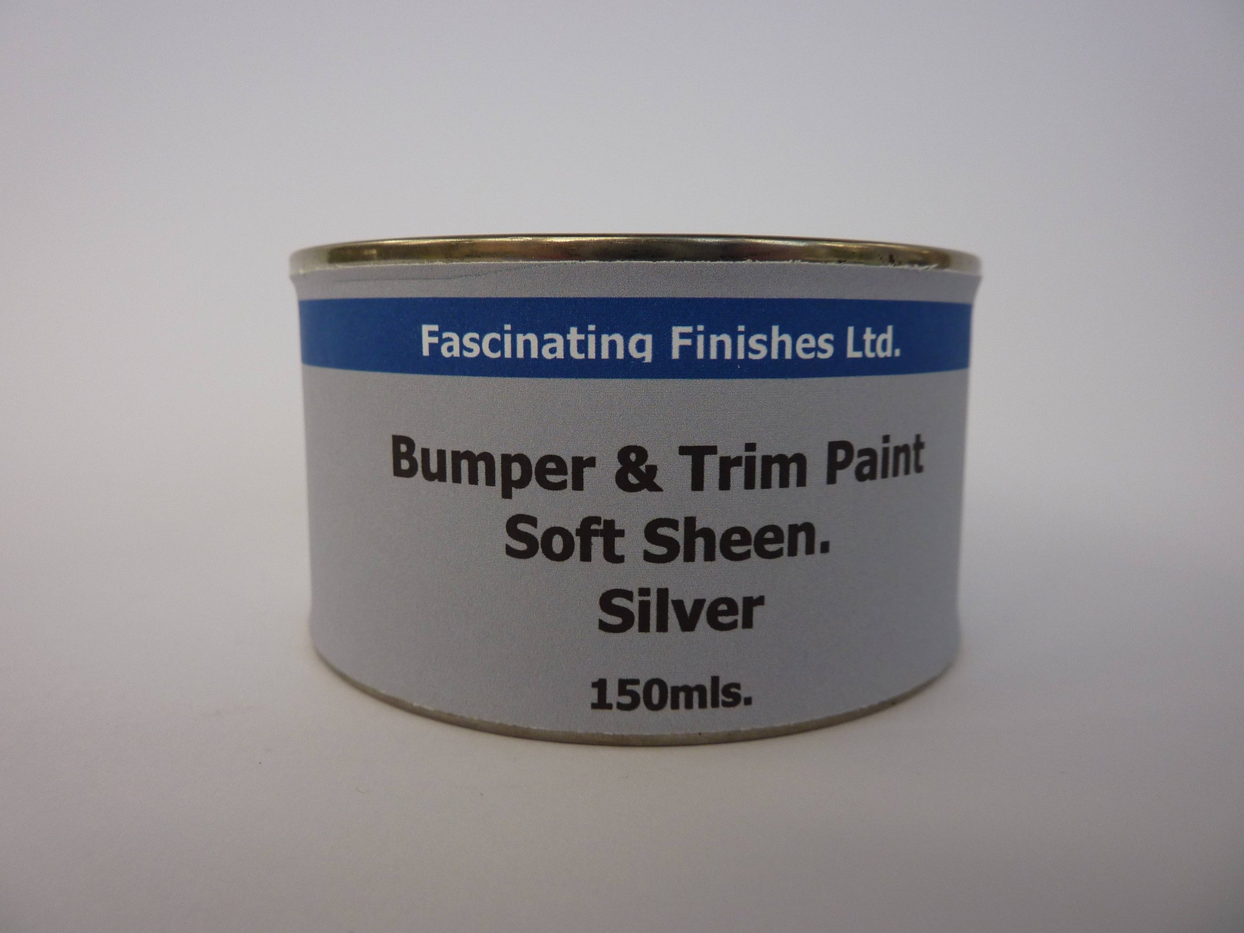 Fascinating Finishes Ltd 1 x 150ml Silver Bumper Trim & Plastic Paint Soft Sheen Silver