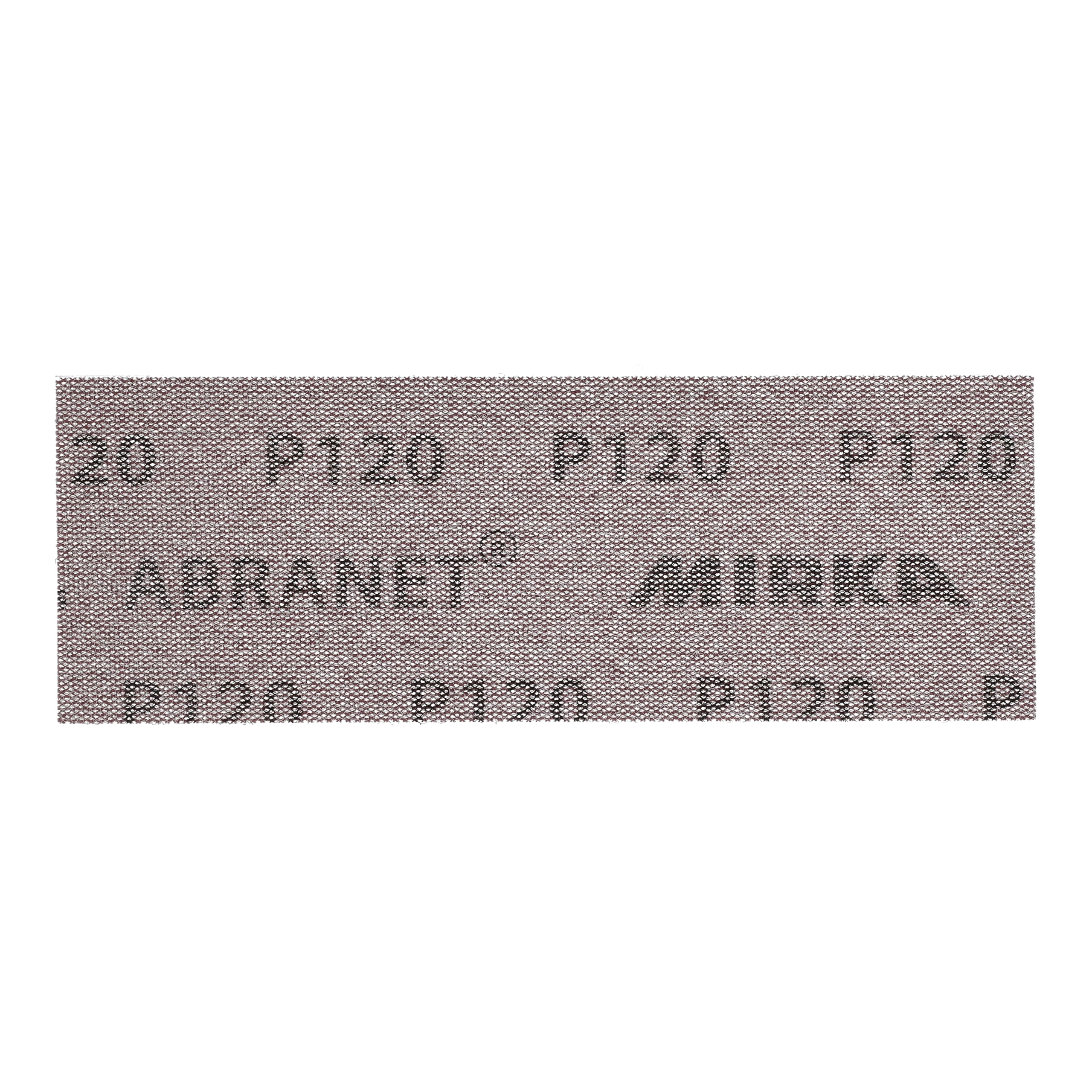 Mirka Abranet Bande abrasive auto-aggrippante 70x198 mm P120 | Bande abrasive auto-agrippante micro-perforée pour ponçage efficace bois mastic peinture plastique grain P120 50 pièces