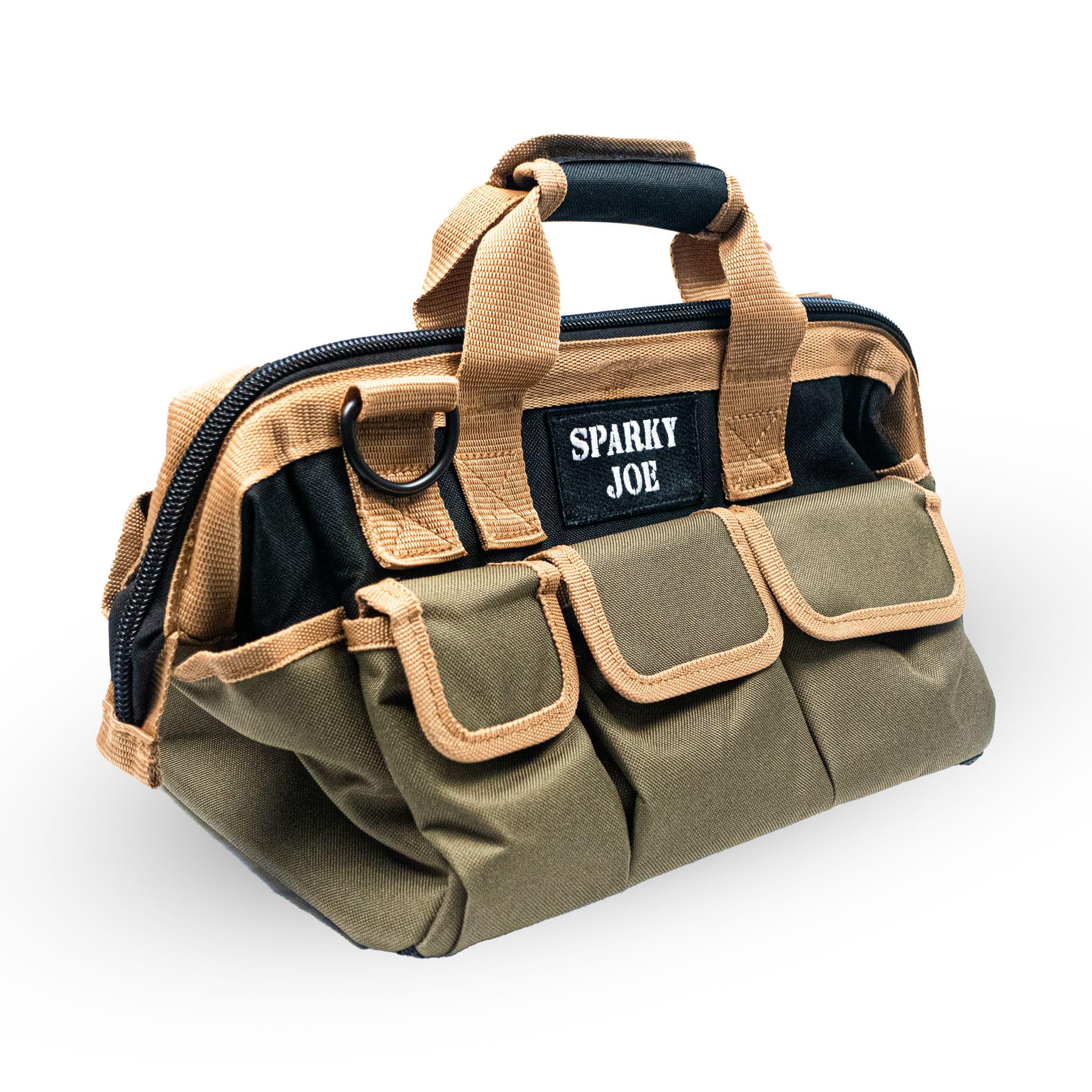 The Ryker Bag Personalized Name 14-inch Tool Bag Organizer gifts for him. Heavy Duty Tool Bags for Men/Women. Wide Mouth Tool Bag Small. 22 Pockets