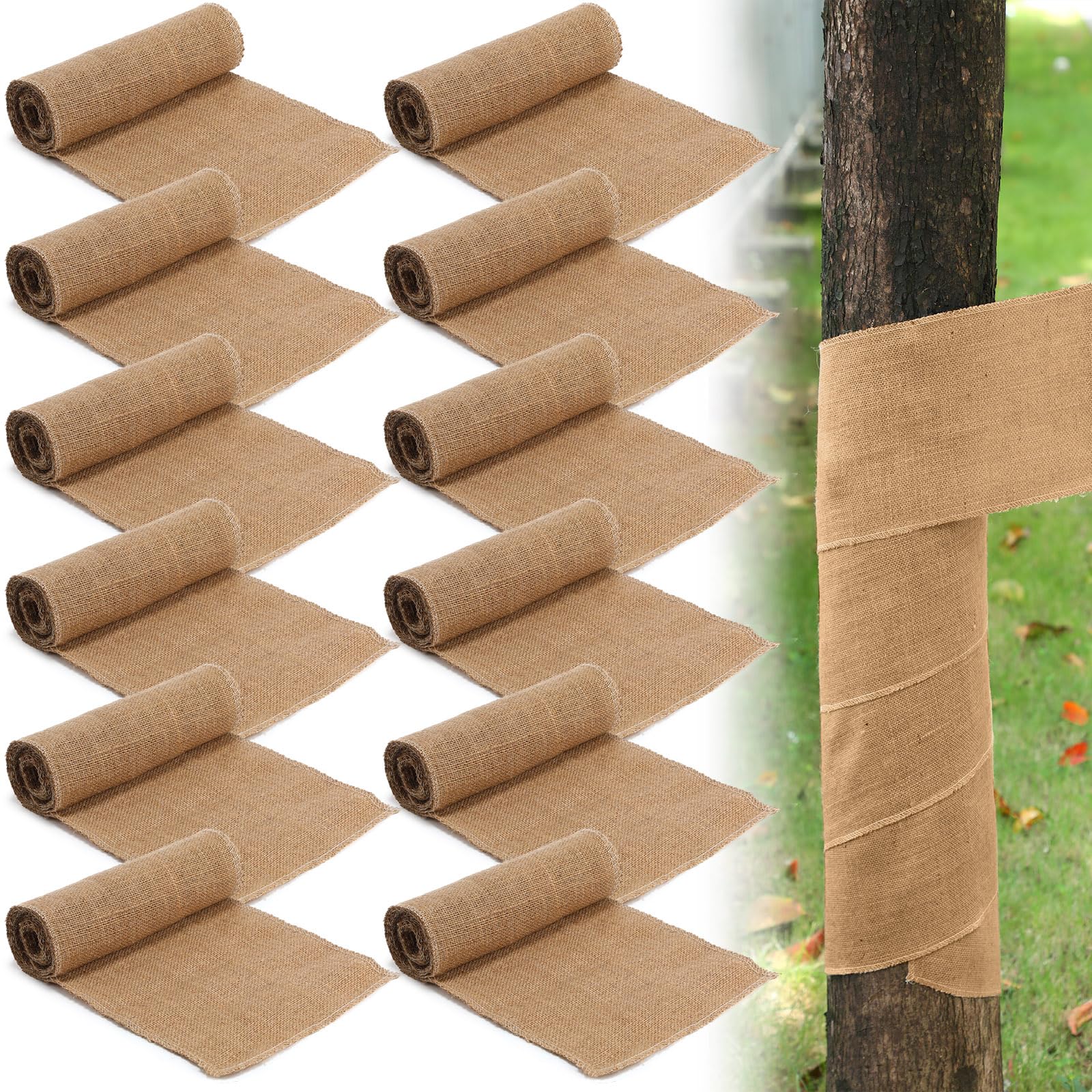 Amazon.com : 12 Rolls 118ft Natural Burlap Tree Protector Wraps 7.8