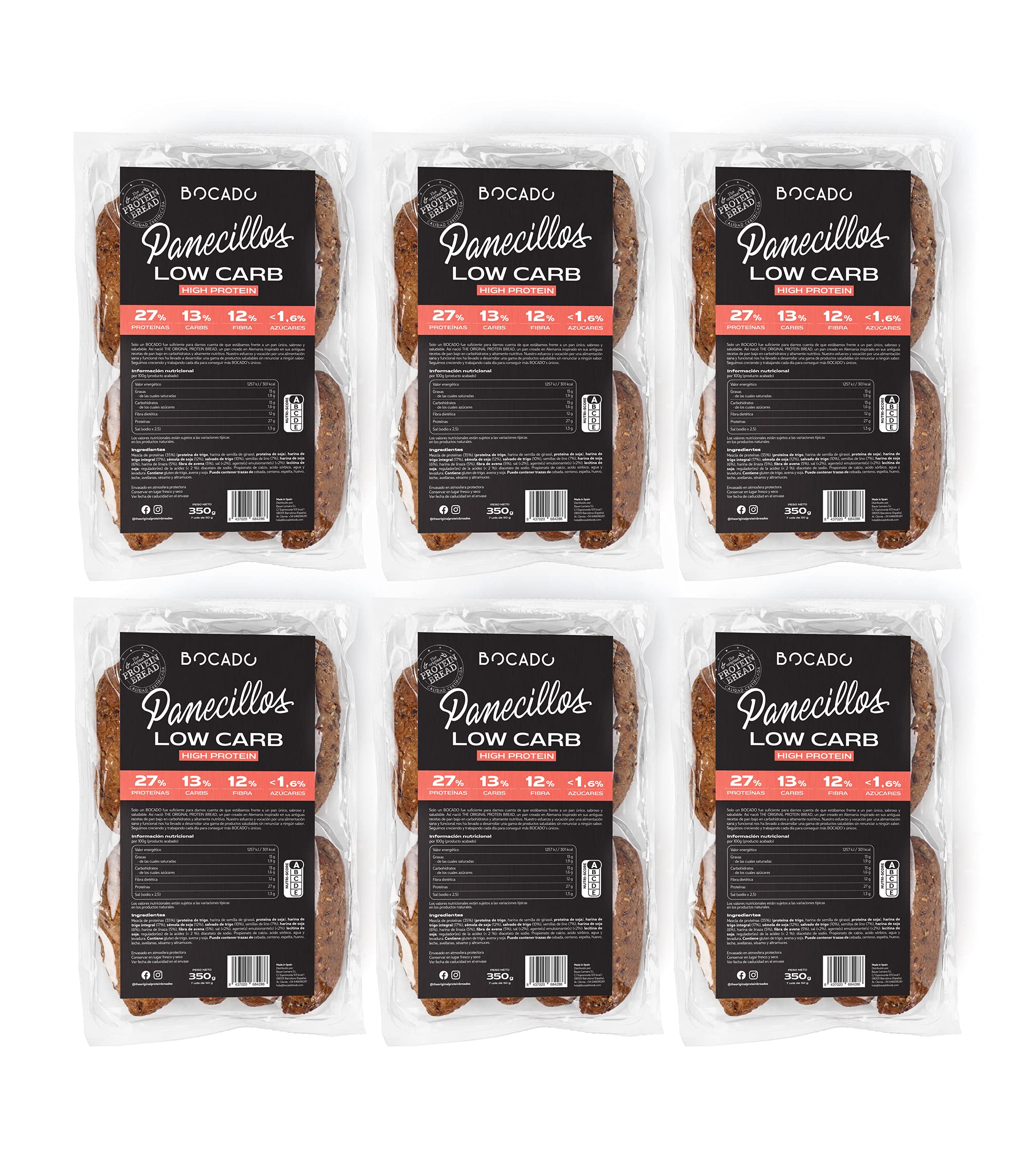 Panecillos Proteicos- Pack de 6 (6 x 7 unidades)